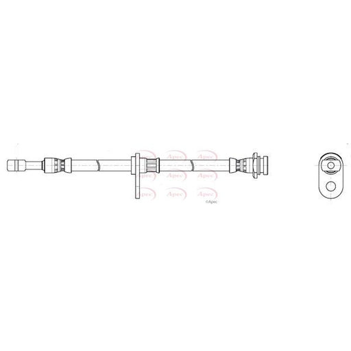 Apec Brake Hydraulic Hose Line Front fits Suzuki SX4 S-Cross 2013-2022