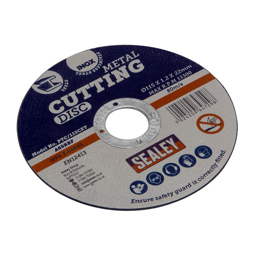 Sealey Cutting Disc115 x 1.2mm22mm Bore PTC/115CET Sealey - Dynamic Drive