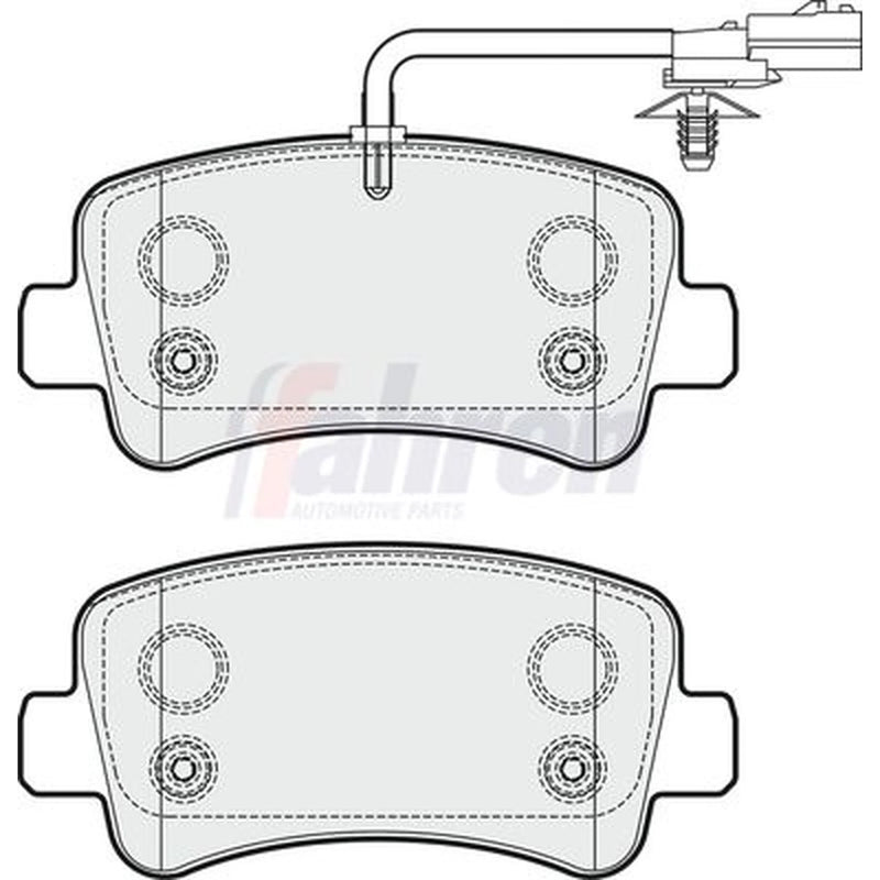 Fahren Rear Brake Pad Set FBP3271