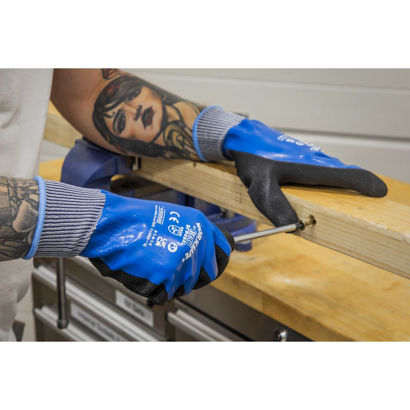 Worksafe Worksafe Waterproof Latex Gloves, X-Large - Pack of 6 Pairs SSP49XL/6 Worksafe - Dynamic Drive