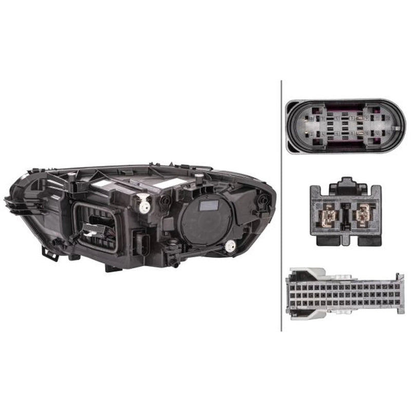 Hella Headlight Headlamp LED Right 1LX 015 086-341