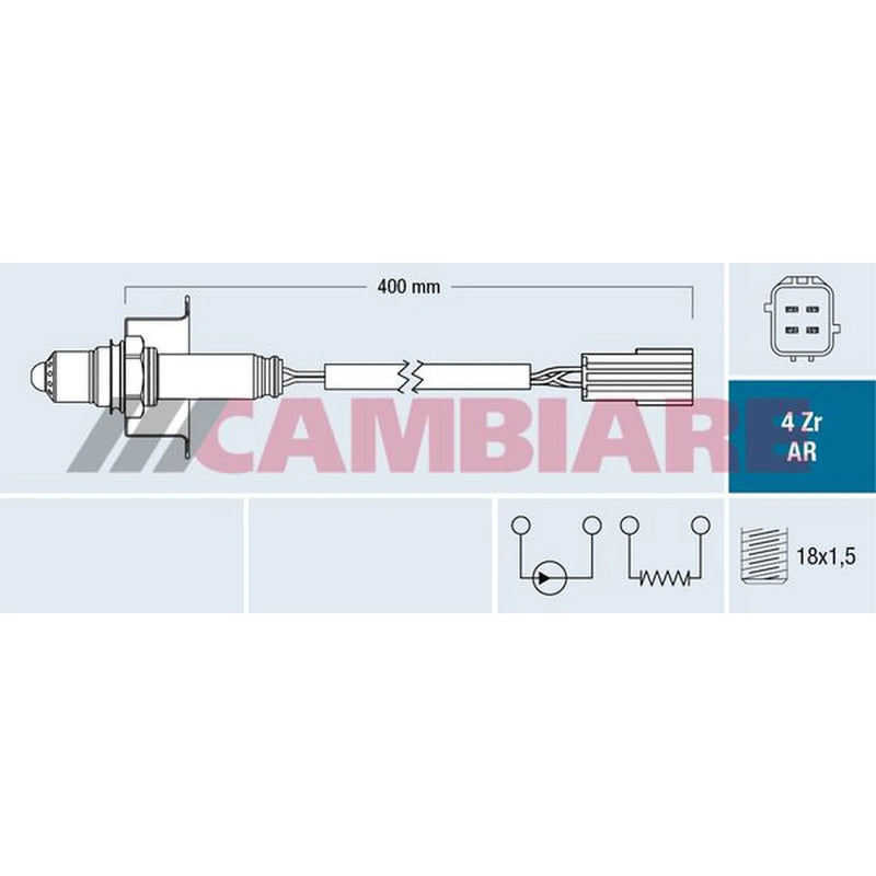 Cambiare O2 Lambda Oxygen Sensor before catalytic converte fits Nissan Murano II