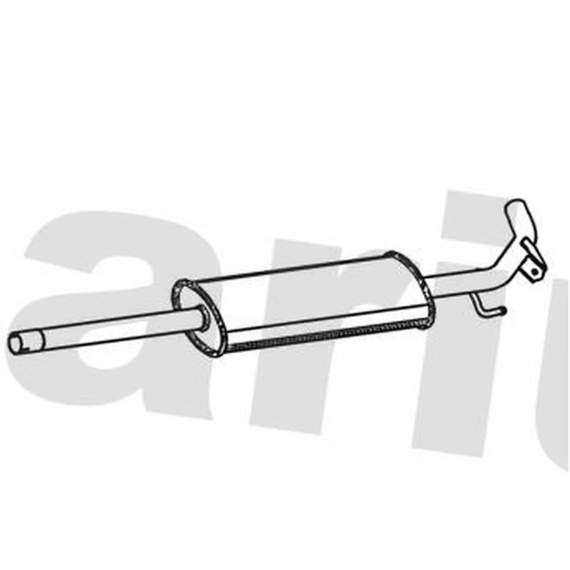 Klarius Box With Centre Pipe Centre fits Renault Grand Kangoo II 2008 on 1.6