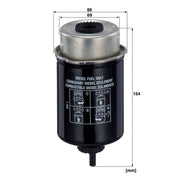 MANN-FILTER Fuel Filter Element fits John Deere Series 4000 2005 on