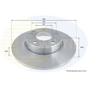 Comline Front Brake Solid Discs & Pads fits Mercedes-Benz A-Class 2004-2012