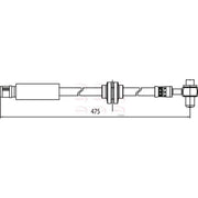 Apec Brake Hydraulic Hose Line Front fits Opel Insignia A 2008-2017 2.0 2.8