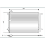 Valeo Air Conditioning Condenser 822633