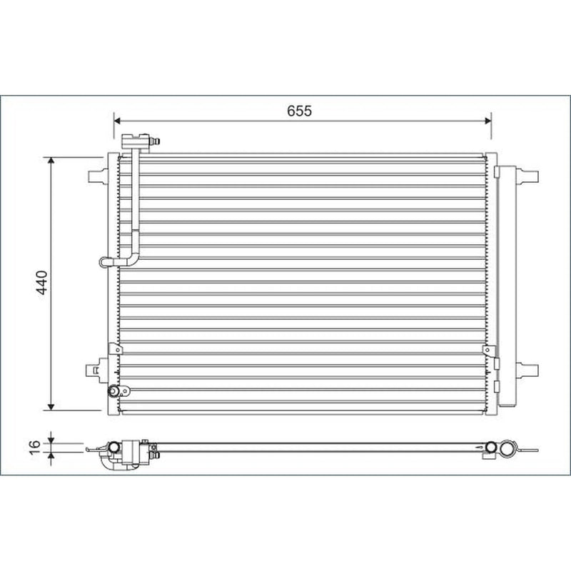 Valeo Air Conditioning Condenser 822633
