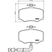 Mintex Front Brake Pad Set fits Daimler Xj 40, 81 1986-1994 3.6 4.0