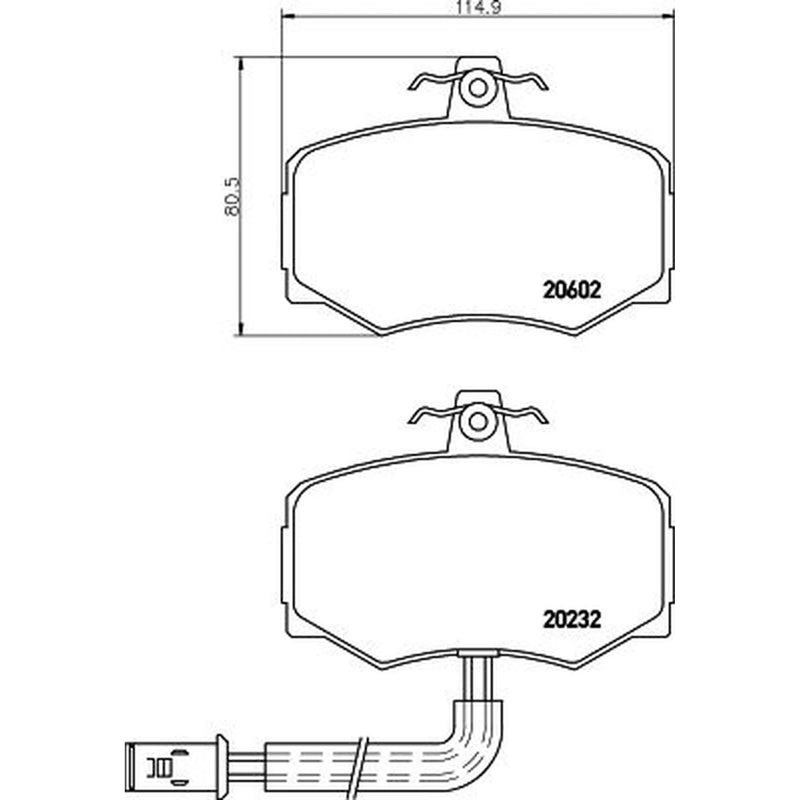 Mintex Front Brake Pad Set fits Daimler Xj 40, 81 1986-1994 3.6 4.0