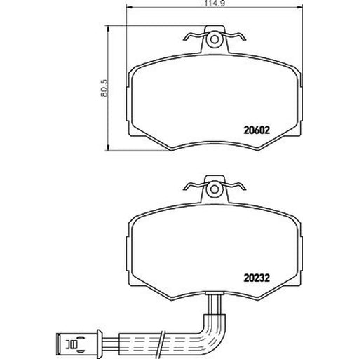Mintex Front Brake Pad Set fits Daimler Xj 40, 81 1986-1994 3.6 4.0