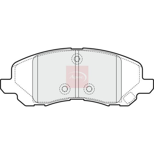 Apec Front Brake Vented Discs & Pads fits Dodge Avenger 2007-2011 2.0
