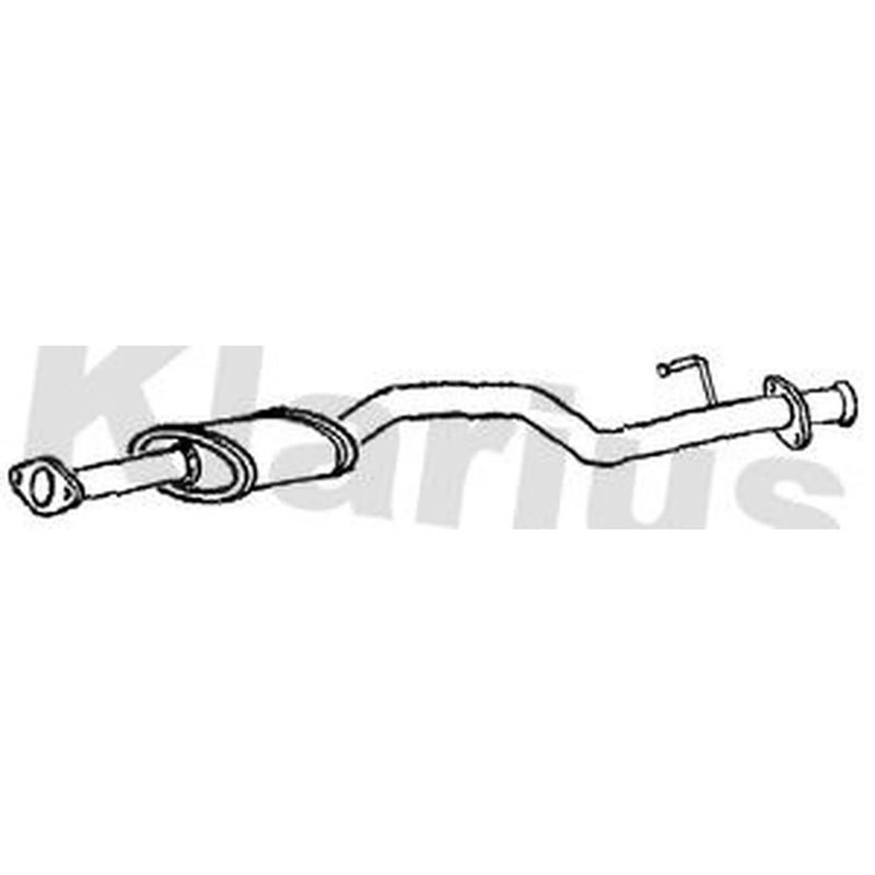 Klarius Box With Centre Pipe Centre fits Mitsubishi L200 1996-2007 2.5