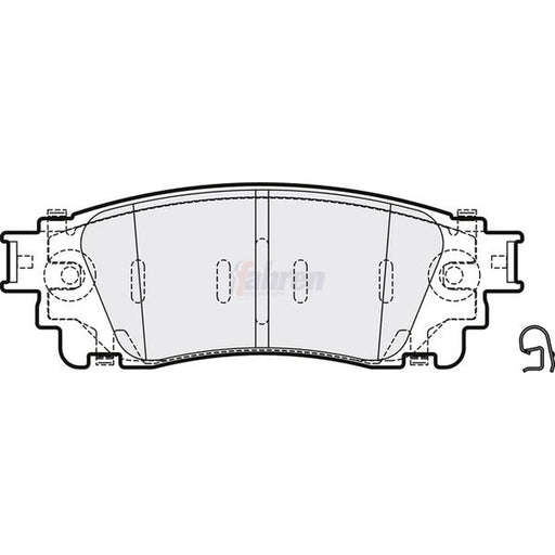Fahren Rear Brake Pad Set FBP3769