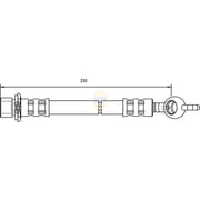 NAPA Brake Hydraulic Hose Line Rear NBH1369