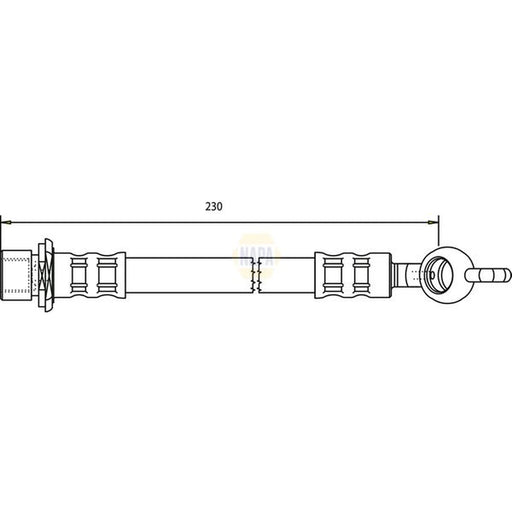 NAPA Brake Hydraulic Hose Line Rear NBH1369