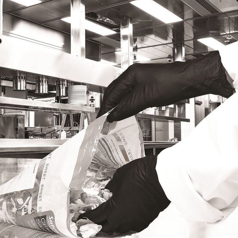 5x Bodyguards Powder Free Black Nitrile Disposable Gloves Large Box of 100 Tattoo Bodyguard - Dynamic Drive