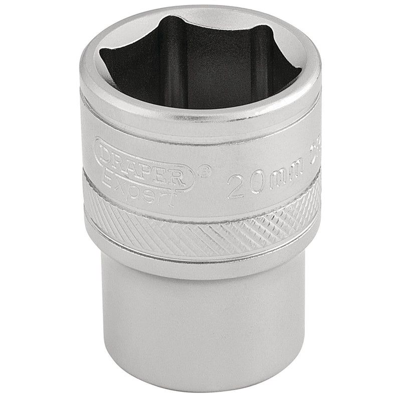 Draper 6 Point Metric Socket, 1/2" Sq. Dr., 20mm 16610 Draper - Dynamic Drive