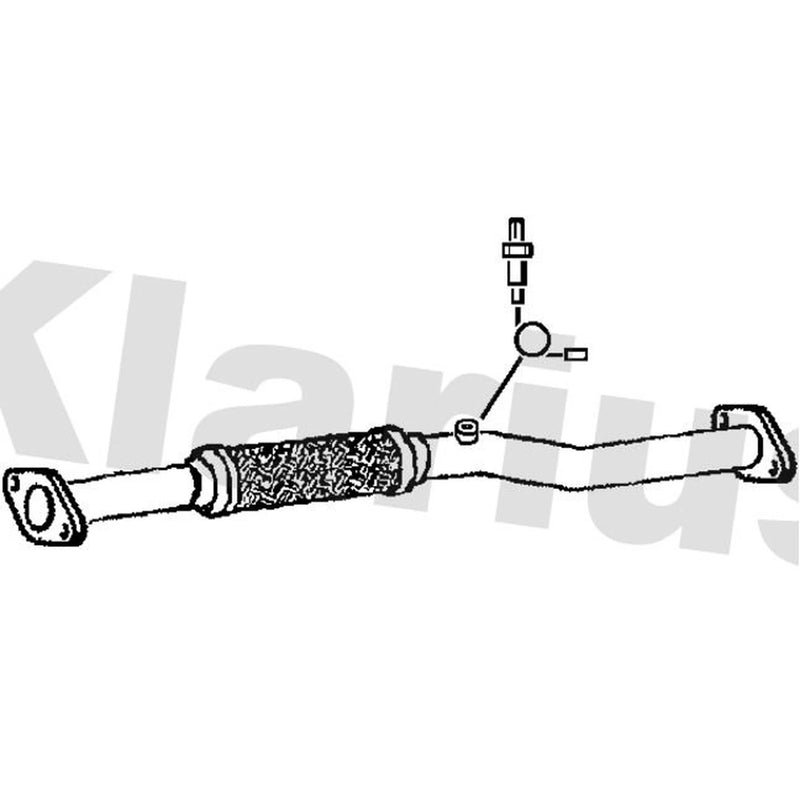 Klarius Exhaust Pipe OD fits Hyundai Coupe II 2002-2009 1.6