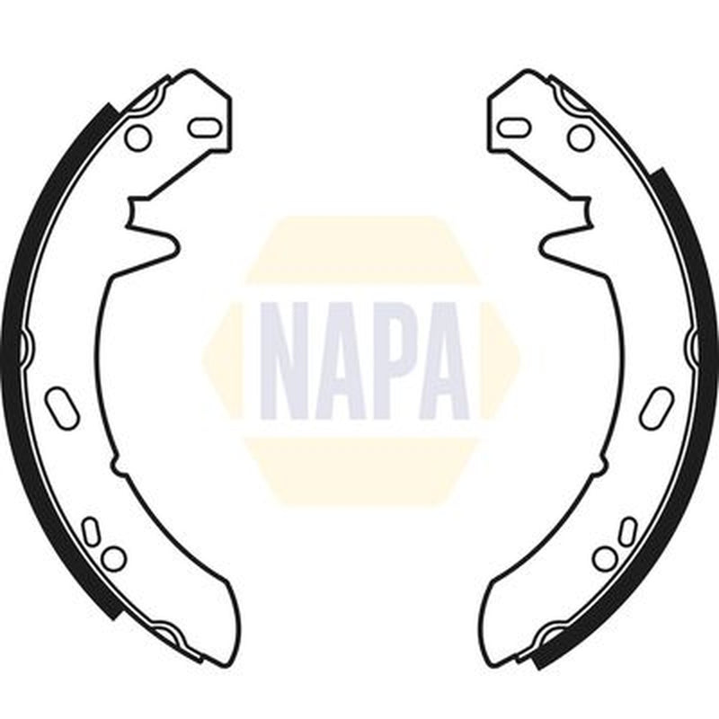 NAPA Parking Brake Shoe Set fits Land Rover Defender 1990-2016 2.4 2.5 3.5 3.9