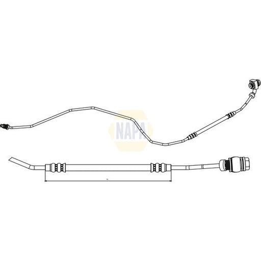 NAPA Brake Hydraulic Hose Line outer NBH1127