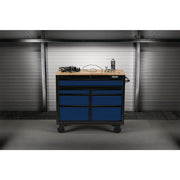 Draper BUNKER Workbench Roller Tool Cabinet, 7 Drawer, 41", Blue 08222 Draper - Dynamic Drive