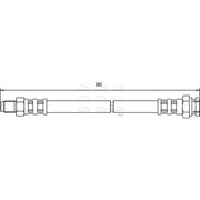 Apec Brake Hydraulic Hose Line Rear Left fits Citroën Relay II 2002-2006