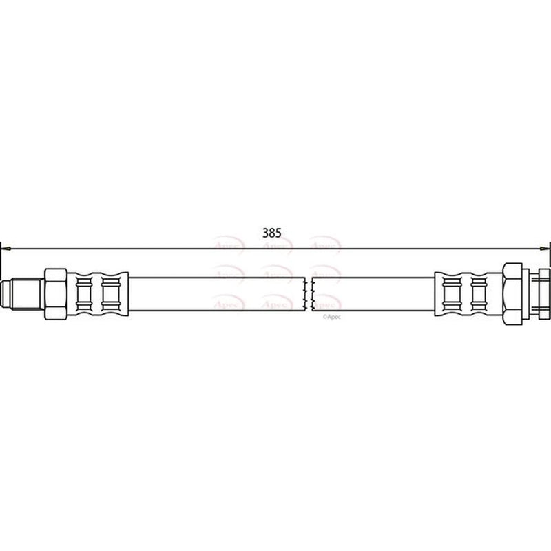 Apec Brake Hydraulic Hose Line inner HOS3767