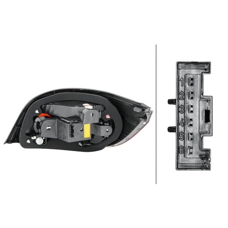 Hella Tail Light / Lamp W16W Left fits BMW 5 2001-2010