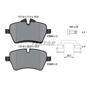 Textar Front Brake Pad Set 2398404