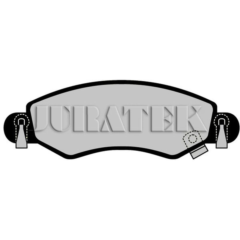 Juratek Front Brake Pad Set fits Opel Agila A 2000-2007 1.0 1.2 1.3
