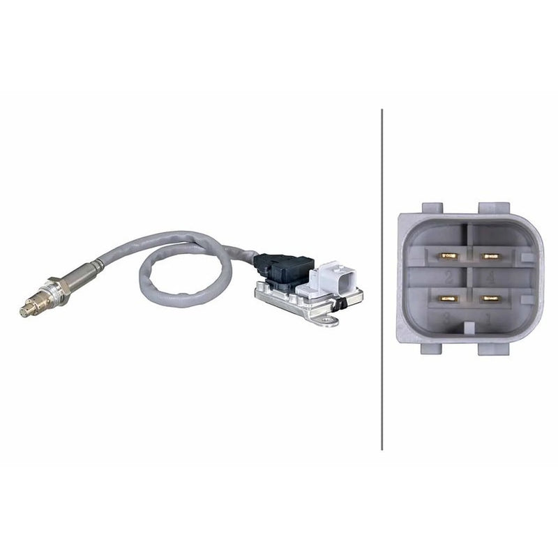 Hella NOx Nitrogen Oxide Sensor Exhaust Pin fits Mercedes-Benz MP3 2002-2003