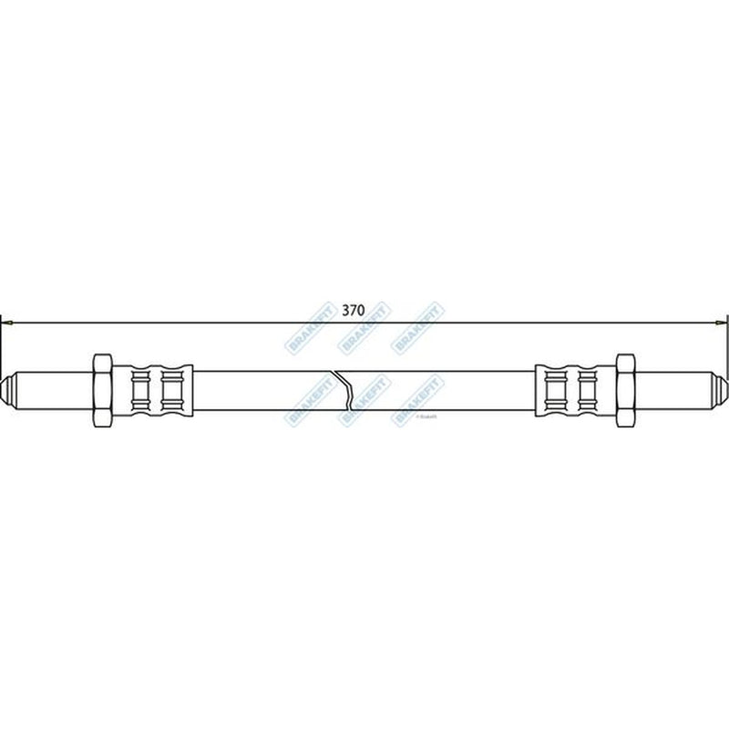 Apec Brake Hydraulic Hose Line Front fits Land Rover 88 1971-1986 2.3