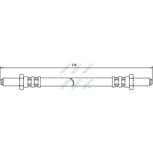 Apec Brake Hydraulic Hose Line Front fits Land Rover 88 1971-1986 2.3