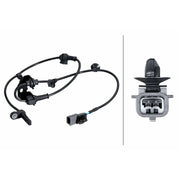 Hella ABS Wheel Speed Sensor Front Right 6PU 358 251-171