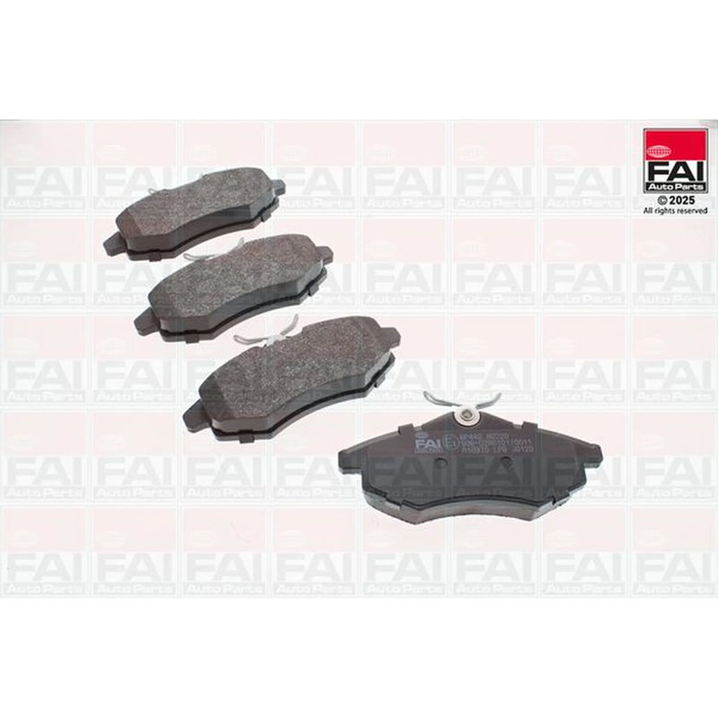 FAI Front Brake Pad Set fits Citroën C2 2003-2012 1.1 1.4