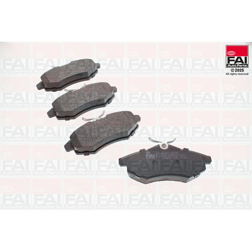 FAI Front Brake Pad Set fits Citroën C2 2003-2012 1.1 1.4
