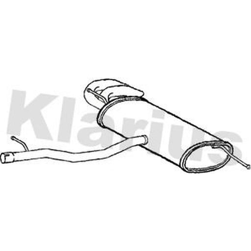 Klarius Box With Tail Pipe Rear fits Seat Alhambra 2010-2022 2.0