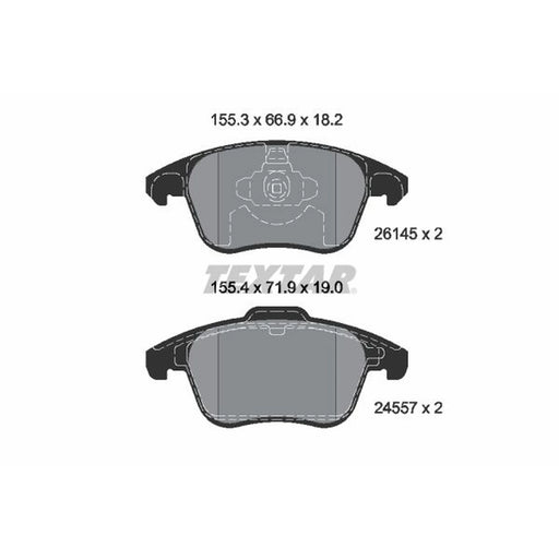 Textar Front Brake Pad Set 2614501