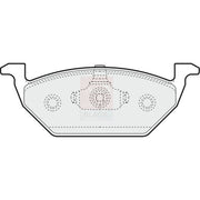 Apec Black Front Brake Pad Set fits Audi A1 2010-2018 1.0 1.2 1.4 1.6
