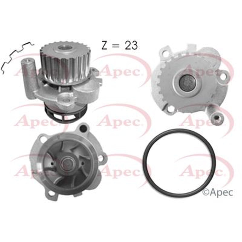 Apec Engine Cooling Water Pump fits Audi A1 2012 on 2.0