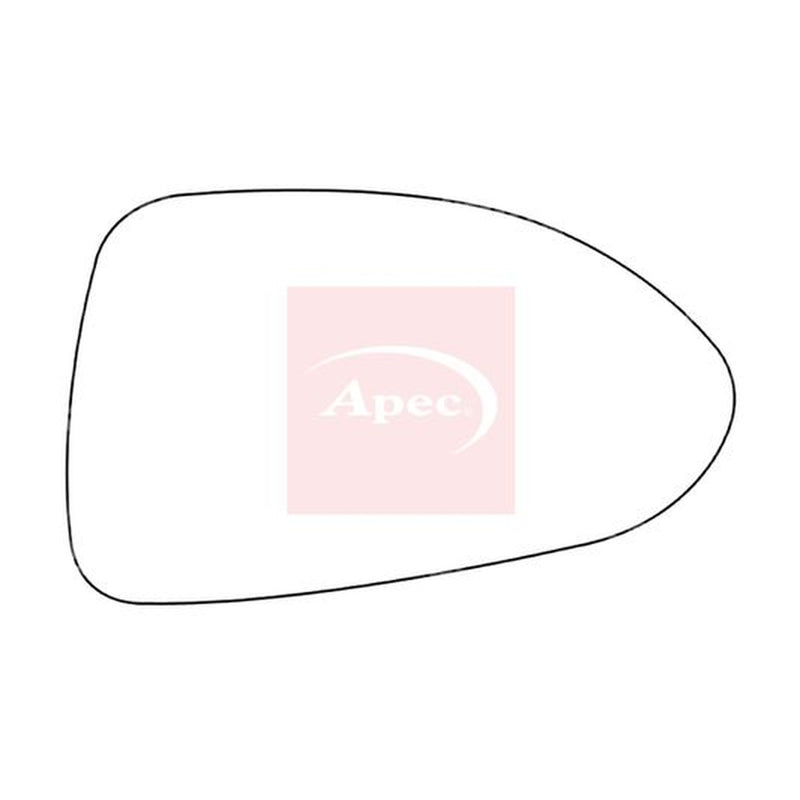 Apec Exterior Wing Mirror Glass Right fits Opel Corsa D 2006-2014