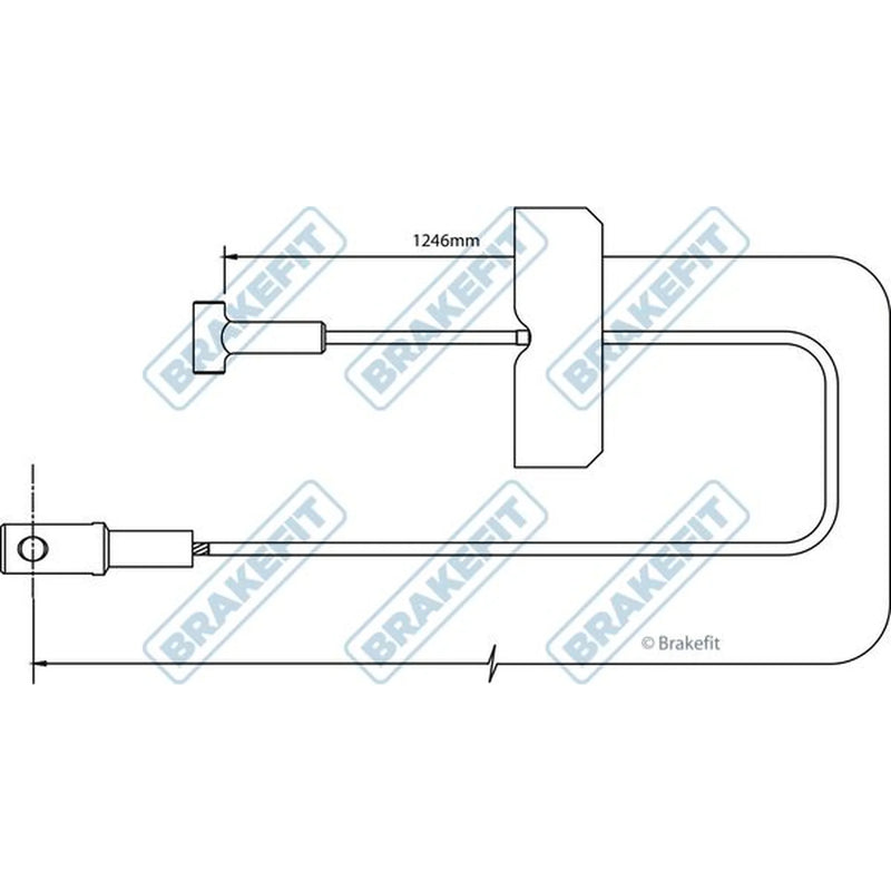 Apec Handbrake Cable Front BBC3492