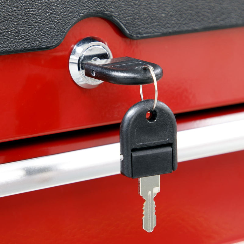 Sealey Rollcab 7 Drawer with Ball-Bearing Slides Red AP3407 Sealey - Dynamic Drive
