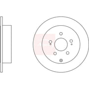 Apec Rear Brake Solid Discs & Pads fits Mitsubishi Grandis 2004-2011 2.0 2.4