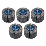 Sealey 80 x 40mm Abrasive Flap Wheel on 6mm Shaft 40Grit - Pack of 5 FW8040405 Sealey - Dynamic Drive