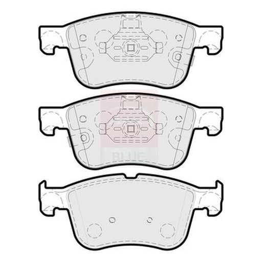 Apec Front Brake Pad Set fits Ford Focus IV 2018-2025 1.0 1.5 2.0