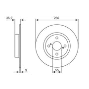 Bosch Front & Rear Brake Discs & Pads fits Toyota Corolla 1997-2001 1.3