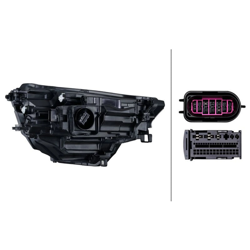 Hella Headlight Headlamp LED Left 1LX 016 263-431