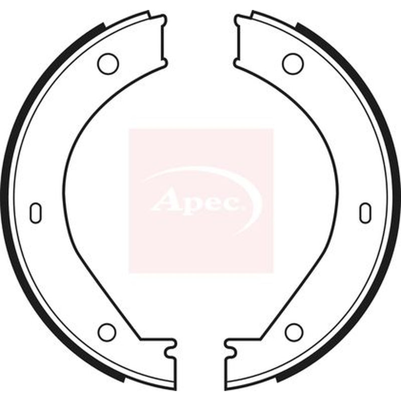 Apec Parking Brake Shoe Set fits BMW 3 1992-1999 3.0 3.2
